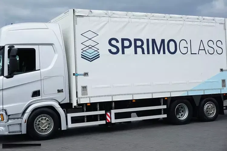 Scania R 450 / E 6 / HDS PALFINGER PK 34002 / ZESTAW DO PRZEWOZU SZKŁA zdjęcie 28