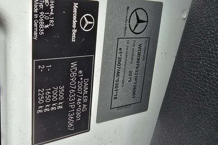 Mercedes Sprinter 319 CDi 3.0 CDi 190KM / Salon PL I-właściciel / 3, 5T na haku WARSZTAT zdjęcie 12