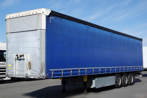 Schmitz -CARGOBULL / FIRANKA / STANDARD / DACH PODNOSZONY / OŚ PODNOSZONA / KOSZ NA PALETY 