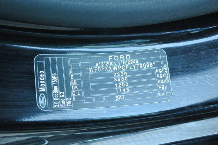Mondeo Kombi Titanium 2.0 EcoBlue 150KM ASO Forda Gwarancja Ford Używane zdjęcie 35