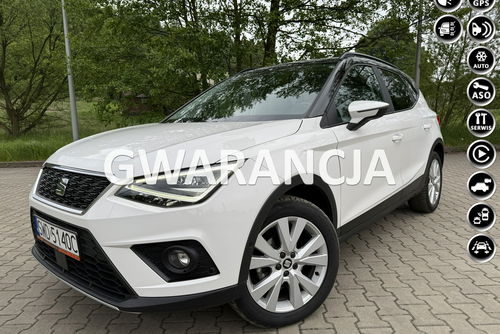 Seat Arona Full-ledy. Duża Navi. Kamera cofania. Asystent pasa.