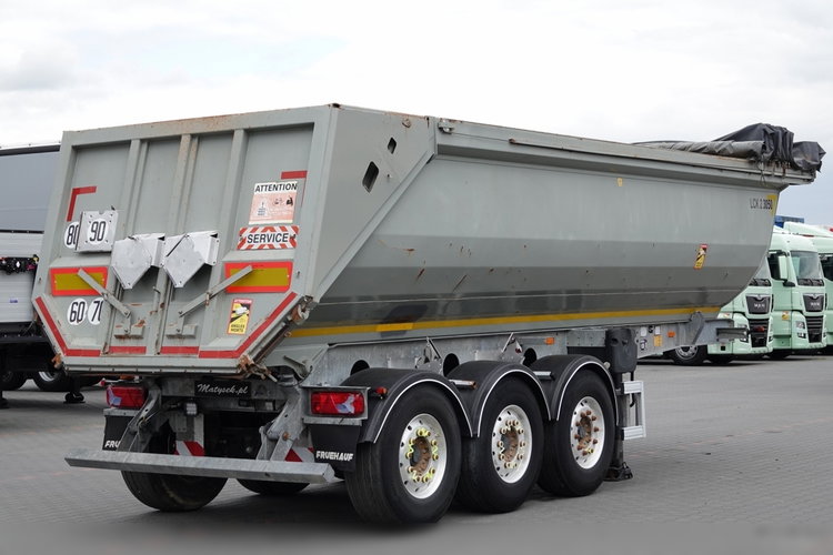 Fruehauf / WYWROTKA 27 M3 / CAŁA STALOWA / OSIE MERCEDES / OŚ PODNOSZONA / TYŁ KLAPA HYDRAULICZNA / HYDROKLAPA zdjęcie 7