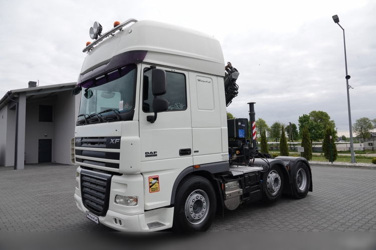 DAF XF 105.510 / CIĄGNIK SIODŁOWY PUSHER /  + HDS COPMA 160.5 / WYSÓW - 13 M / UDŹWIG - 7  040 KG / SPROWADZONY zdjęcie 14