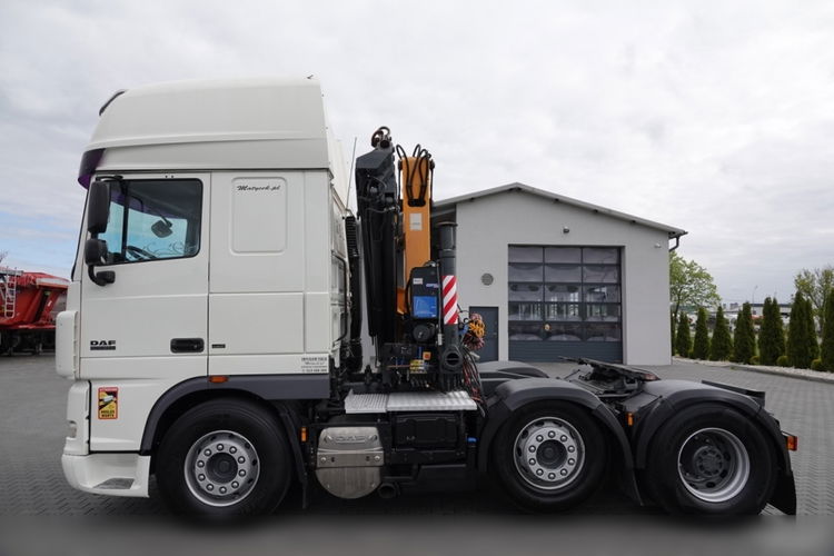 DAF XF 105.510 / CIĄGNIK SIODŁOWY PUSHER /  + HDS COPMA 160.5 / WYSÓW - 13 M / UDŹWIG - 7  040 KG / SPROWADZONY zdjęcie 15