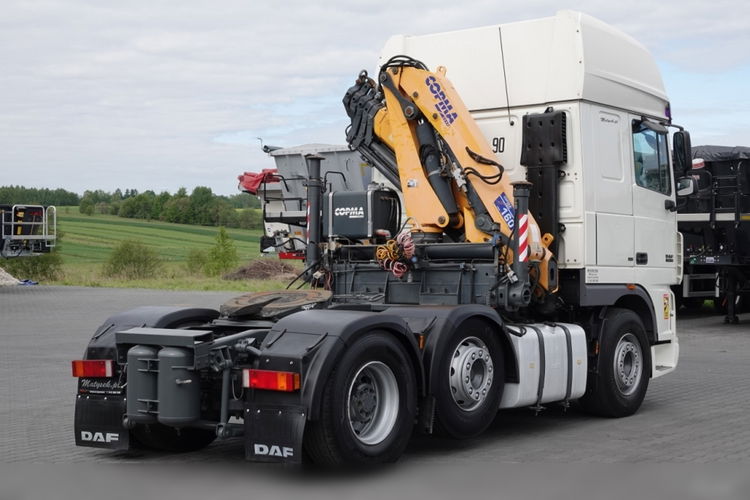 DAF XF 105.510 / CIĄGNIK SIODŁOWY PUSHER /  + HDS COPMA 160.5 / WYSÓW - 13 M / UDŹWIG - 7  040 KG / SPROWADZONY zdjęcie 20