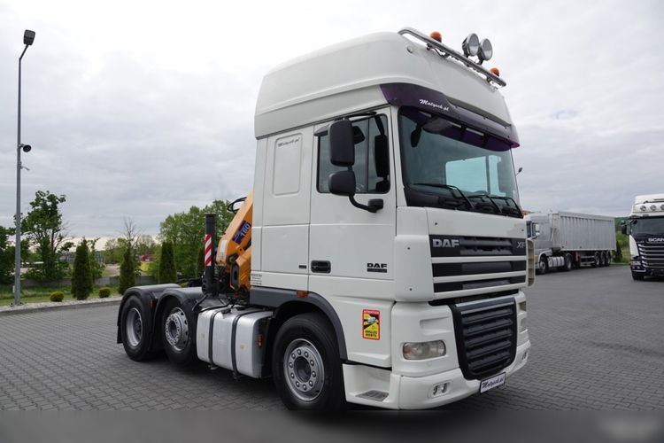 DAF XF 105.510 / CIĄGNIK SIODŁOWY PUSHER /  + HDS COPMA 160.5 / WYSÓW - 13 M / UDŹWIG - 7  040 KG / SPROWADZONY zdjęcie 22