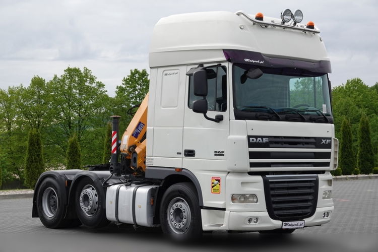DAF XF 105.510 / CIĄGNIK SIODŁOWY PUSHER /  + HDS COPMA 160.5 / WYSÓW - 13 M / UDŹWIG - 7  040 KG / SPROWADZONY zdjęcie 23