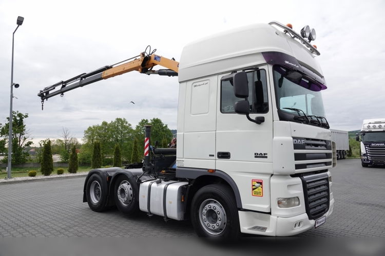 DAF XF 105.510 / CIĄGNIK SIODŁOWY PUSHER /  + HDS COPMA 160.5 / WYSÓW - 13 M / UDŹWIG - 7  040 KG / SPROWADZONY zdjęcie 2