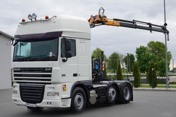 DAF XF 105.510 / CIĄGNIK SIODŁOWY PUSHER /  + HDS COPMA 160.5 / WYSÓW - 13 M / UDŹWIG - 7  040 KG / SPROWADZONY zdjęcie 4