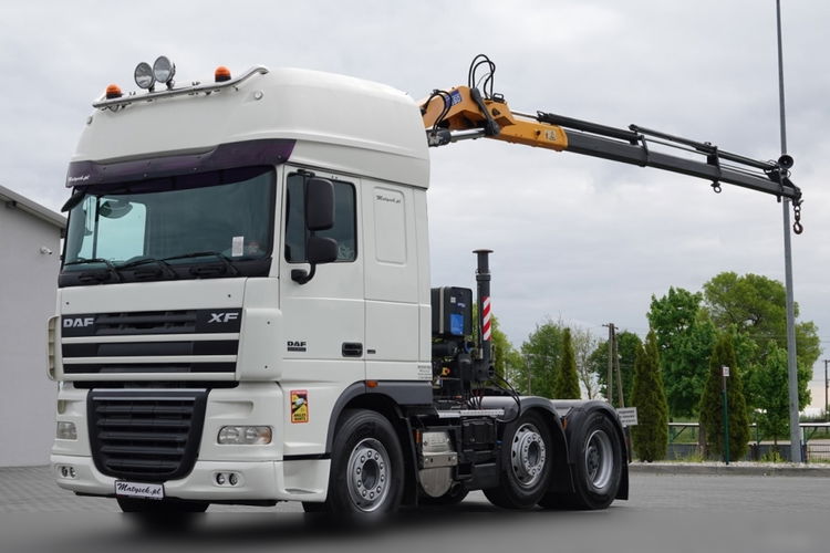 DAF XF 105.510 / CIĄGNIK SIODŁOWY PUSHER /  + HDS COPMA 160.5 / WYSÓW - 13 M / UDŹWIG - 7  040 KG / SPROWADZONY zdjęcie 5