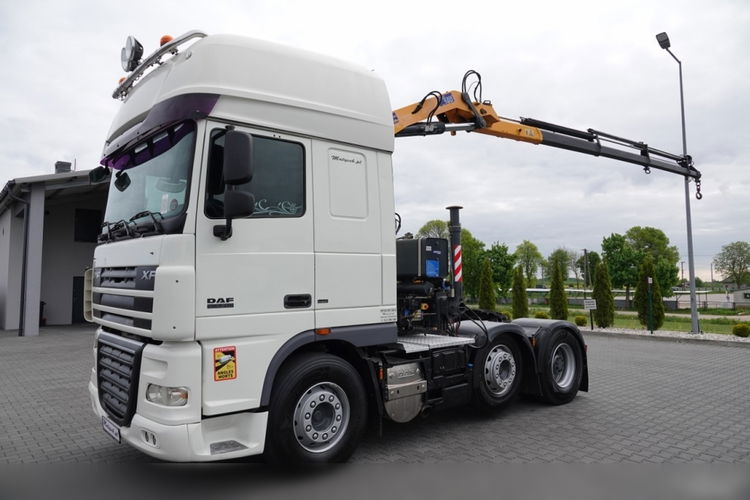 DAF XF 105.510 / CIĄGNIK SIODŁOWY PUSHER /  + HDS COPMA 160.5 / WYSÓW - 13 M / UDŹWIG - 7  040 KG / SPROWADZONY zdjęcie 6
