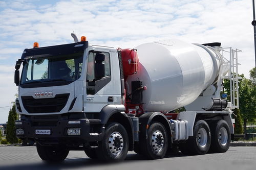 Iveco TRAKKER 410 / 8X4 / BETONOMIESZARKA 9 M3 / PUTZMEISTER / ALUFELGI /  EURO 6