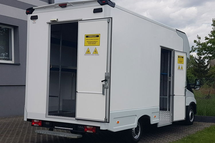 Iveco Daily KONTENER NISKOPODŁOGOWY 4.43x2.23x2.42 SKLEP BAR FOODTRUCK KAMPER AC zdjęcie 37