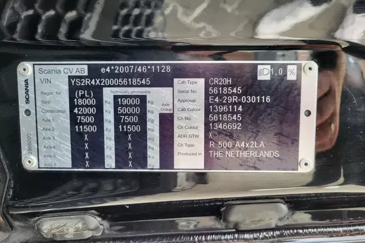 Scania R 500 A4x2LA zdjęcie 10