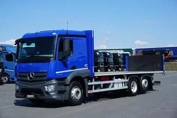 Mercedes ACTROS / 2543 / ACC / E 6 / PEŁNY ADR / PLATFORMA / ZAWIESIE POD WÓZEK