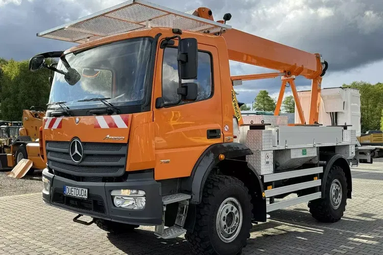 Mercedes Atego 718 E6 4x4 Zwyżka PALFINGER P210 BK Podnośnik Koszowy zdjęcie 22
