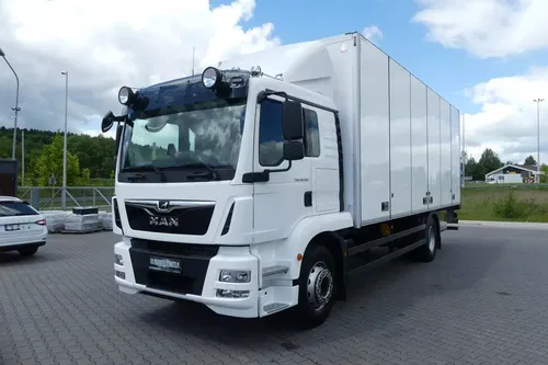 MAN TGM 18.290 / EURO 6 / KONTENER + WINDA / OTWIERANY BOK /