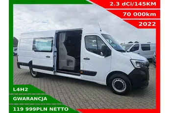 Renault Master L4H2 119999zł NETTO Brygadówka 7 osób 2.3dCi/145KM