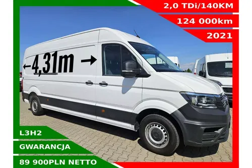 Volkswagen Crafter L3H2 89900zł NETTO 2.0TDi/140KM