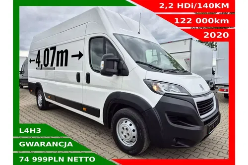 Peugeot boxer L4H3 74999zł NETTO 2.2HDi/140KM