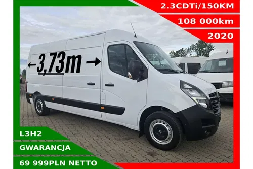 Opel Movano L3H2 69999zł Netto 2.3 CDTi/150KM