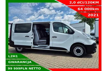 Renault Trafic L2H1 99999zł NETTO Brygadówka 6 osób 2.0dCi/120KM