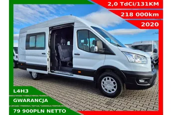 Ford transit L4H3 79900zł NETTO Brygadówka 6 osób 2.0TdCi/131KM