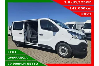 Renault Trafic L2H1 79900zł NETTO Brygadówka 6 osób 2.0dCi/120KM