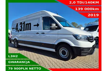 Volkswagen Crafter L3H2 79900zł NETTO 2.0TDi/140KM