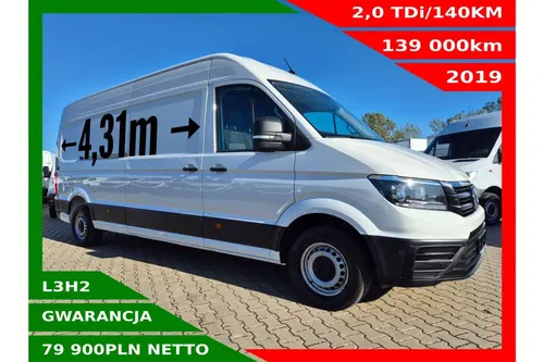 Volkswagen Crafter L3H2 79900zł NETTO 2.0TDi/140KM