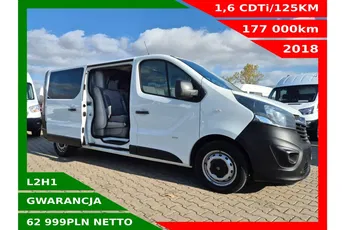 Opel Vivaro Long 62999zł Netto Brygadówka 6 osób 1.6CDTi/125KM