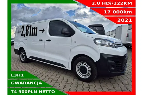 Citroen Jumpy L3H1 74900zł NETTO ExtraLong 2.0HDi/122KM