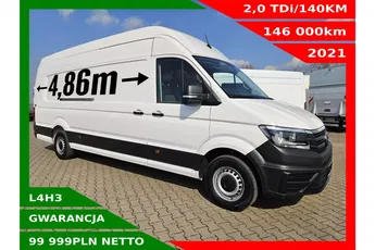 Volkswagen Crafter L4H3 99999zł NETTO 2.0TDI/140KM