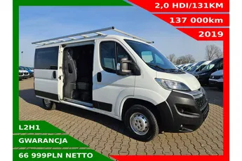Citroen Jumper L2H1 66999zł NETTO Brygadówka 6 osób 2.0HDi/131KM
