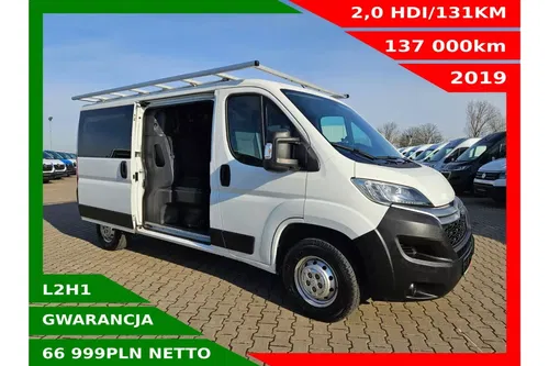 Citroen Jumper L2H1 66999zł NETTO Brygadówka 6 osób 2.0HDi/131KM