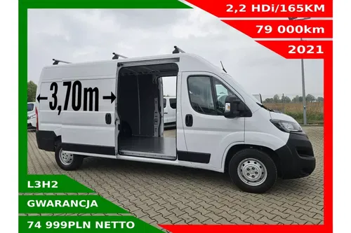 Peugeot boxer L3H2 74999zł NETTO 2.2HDi/165KM