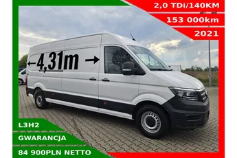 Volkswagen Crafter L3H2 84900zł NETTO 2.0TDi/140KM