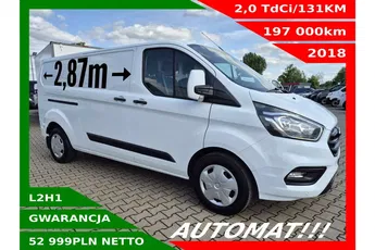 Ford transit-custom Long 52999zł NETTO AUTOMAT 2.0 TdCi/131KM