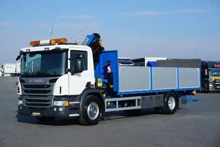 Scania / P 250 / ACC / SKRZYNIOWY + HDS + WINDA / PALFINGER PK 12 002 - EH B / WYSIĘG 10 M zdjęcie 36