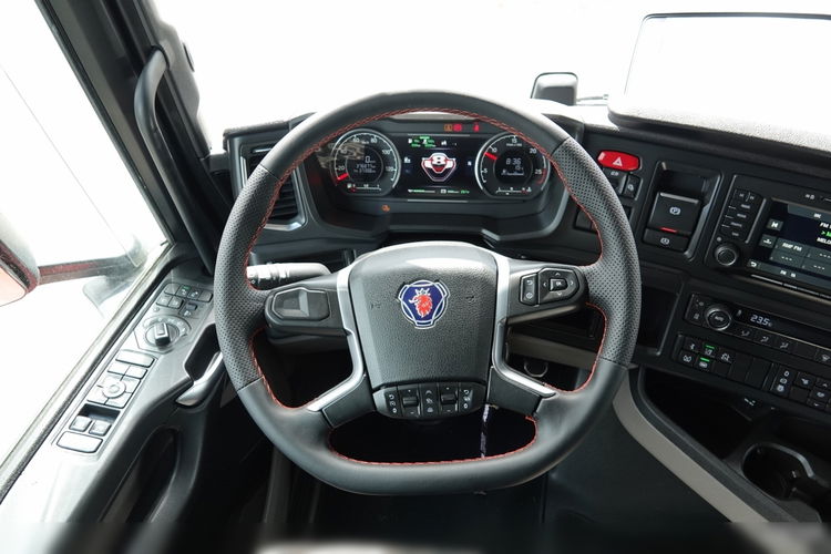 Scania S 530 / V8 / RETARDER / NAVI / ZESTAW / FIRANKA / MULDA DO STALI 9 M / DACH PODNOSZONY DO JAZDY 3 poziomy / COILMULDA / 2021 ROK / STANDARD / OŚ PODNOSZONA  zdjęcie 37