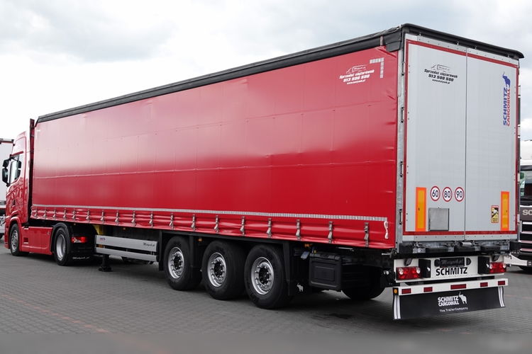 Scania S 530 / V8 / RETARDER / NAVI / ZESTAW / FIRANKA / MULDA DO STALI 9 M / DACH PODNOSZONY DO JAZDY 3 poziomy / COILMULDA / 2021 ROK / STANDARD / OŚ PODNOSZONA  zdjęcie 3
