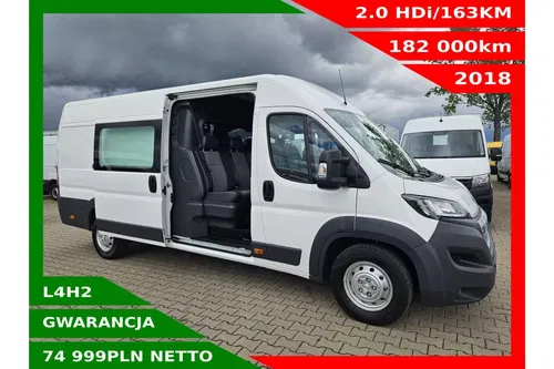 Peugeot Boxer L4H2 74999zł NETTO 2.0HDi/163KM