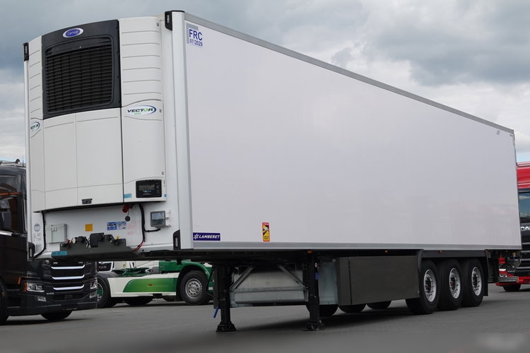 Lamberet / CHŁODNIA / CARIER VECTOR 1550 / KOSZ NA PALETY / OŚ PODNOSZONA / SAF / SPROWADZONA / MAŁO UŻYWANA  zdjęcie 1