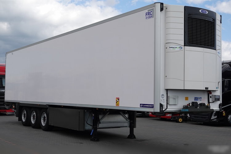 Lamberet / CHŁODNIA / CARIER VECTOR 1550 / KOSZ NA PALETY / OŚ PODNOSZONA / SAF / SPROWADZONA / MAŁO UŻYWANA  zdjęcie 6