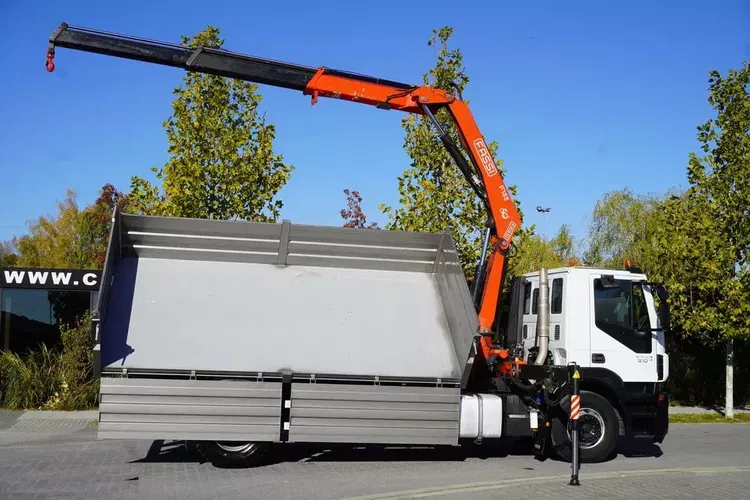 Iveco Stralis 310 E6 / NOWA Wywrotka 3-stronna / Dźwig Fassi F135 z pilotem zdjęcie 12