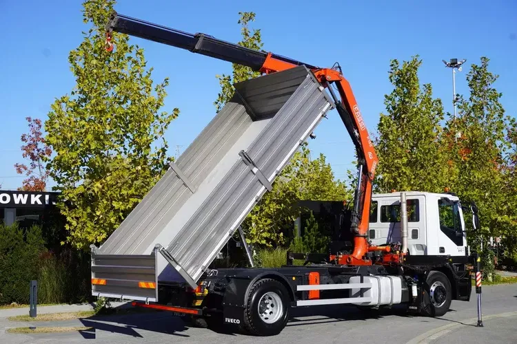 Iveco Stralis 310 E6 / NOWA Wywrotka 3-stronna / Dźwig Fassi F135 z pilotem zdjęcie 15