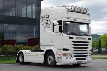 Scania R 490 / TOPLINE / RETARDER / CAŁA NA PODUSZKACH / KLIMA POSTOJOWA / OPONY 100%