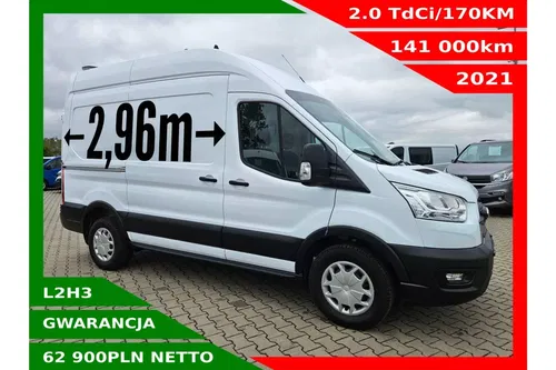 Ford transit L2H3 62900zł Netto 2.0TdCi/170KM