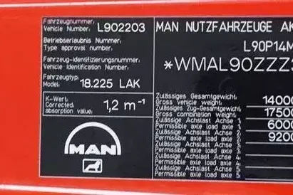 MAN / LE 220 / 4 X 4 / DOKA / DO ZABUDOWY / KAMPER zdjęcie 11