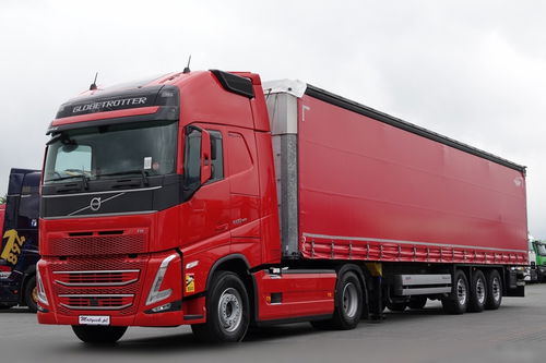 Volvo FH 500 / I-SAVE / ZESTAW / I-PARK COOL / NOWY MODEL / OPONY 100 % / + SCHMITZ-CARGOBULL / FIRANKA / MULDA DO STALI 9 M / DACH PODNOSZONY DO JAZDY 3 poziomy / COILMULDA / 2021 ROK 
